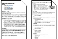 Chemistry How To's and Glossary