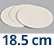 18.5 cm Filter Paper, Qualitative  35 micron - Fast, Pk/50