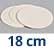 18 cm Filter Paper, Qualitative Medium Flow, Pk/100