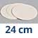 24 cm Filter Paper, Qualitative 2.0 micron - Slow, Pk/100