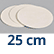 25 cm Filter Paper, Qualitative  35 micron - Fast, Pk/50