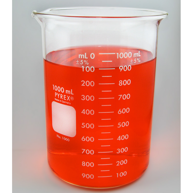 What are the temperature limits for Pyrex glassware?