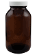 Amber Glass Wide Mouth Bottle 16oz.