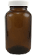 Amber Glass Wide Mouth Bottle 8oz.