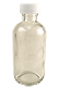 Clear Glass Narrow Mouth Bottle 2oz.