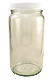 Clear Glass Wide Mouth Bottle 16oz.