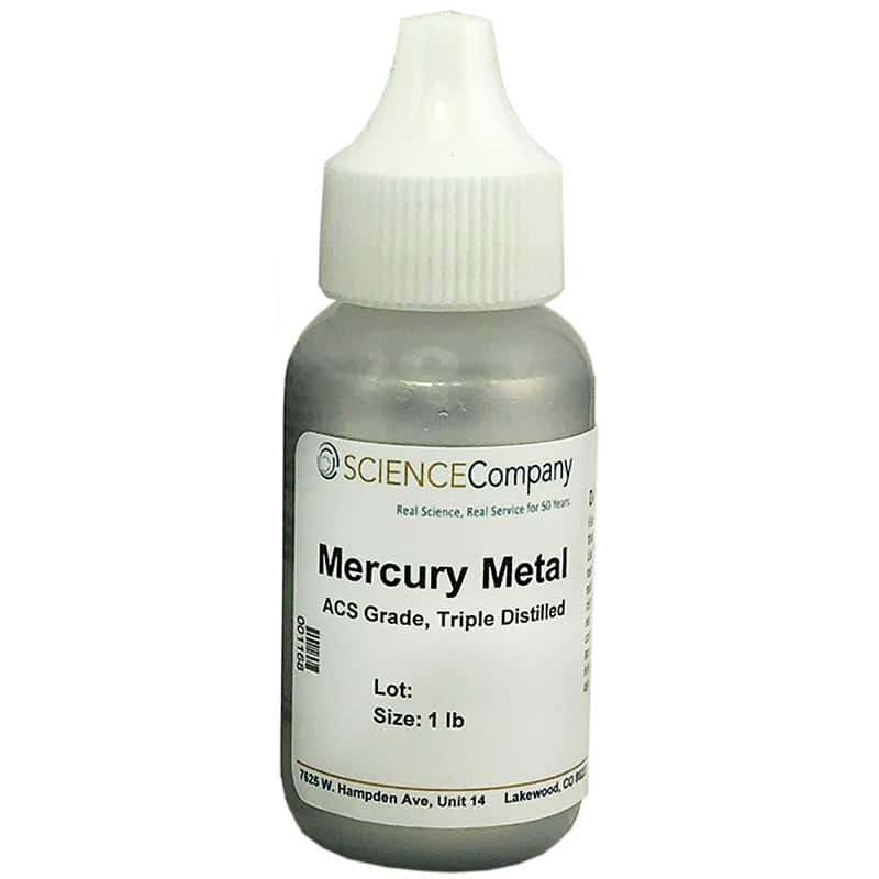 leer Verbieden levenslang Triple Distilled Mercury Metal (quicksilver) 1lb for sale. Buy from The  Science Company.