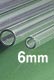 Borosilicate Clear Glass Tubing, 6mm O.D., 15 inch, Pk/6