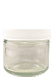 Clear Glass Wide Mouth Jar 2oz