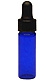 Amber colored glass dropper vial, 1 dram