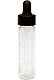 Clear glass dropper vial, 1/4 oz.