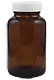 Amber Glass Wide Mouth Bottle 4oz.