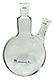 Two Neck Flat Bottom Round Flask, 24/40 Joints, 2000mL