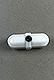 Rare Earth Magnetic Stir Bar, Octahedral PTFE, 25 x 8mm