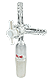 3-Way Glass Vacuum Adapter With Hose Connection, 24/40, PTFE Stopcock