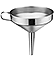 Stainless Steel Funnel with Strainer, 5.0"