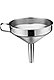 Stainless Steel Funnel with Strainer, 5.7"