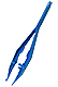 Fine Point Plastic Tweezer / Forcep, 5 inch
