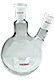 Two Neck Flat Bottom Round Flask, 24/40 Joints, 1000mL