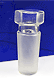 Hex Head Ground Glass Stopper, 24/40 Joint