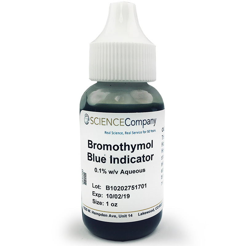 Bromothymol Blue Color Change Chart