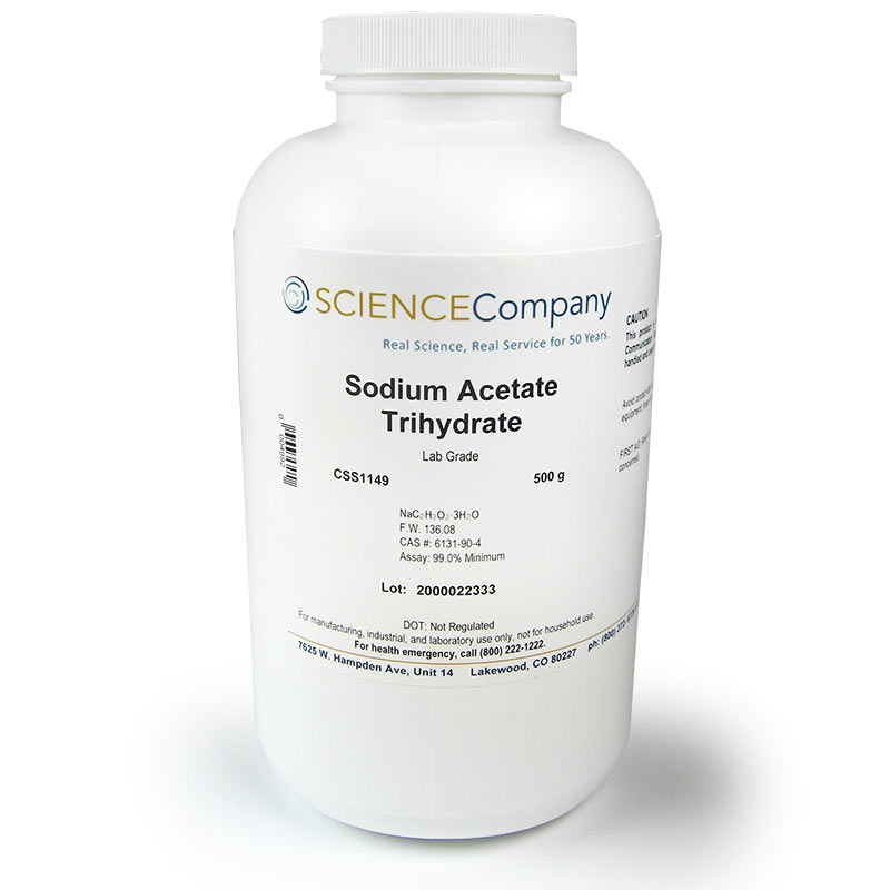 Sodium Acetate Trihydrate, 500g