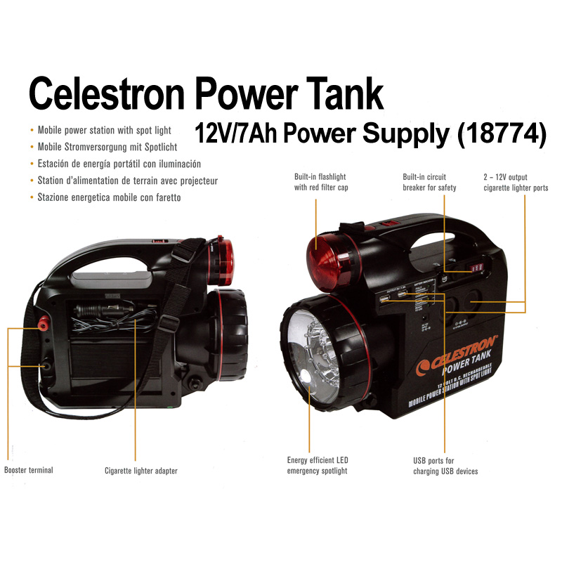 CELESTRON 18777 PowerTank 17 12V Power Supply Instruction Manual