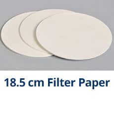 18.5 cm Filter Paper, Qualitative  35 micron - Fast, Pk/50