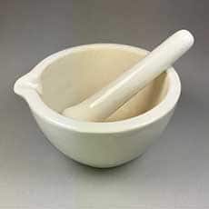 Deluxe Porcelain Mortar and Pestle, 125mm
