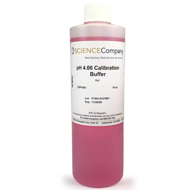 pH Buffer Solution, 4.0, 16oz.