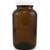 Amber Glass Wide Mouth Bottle, 8oz.