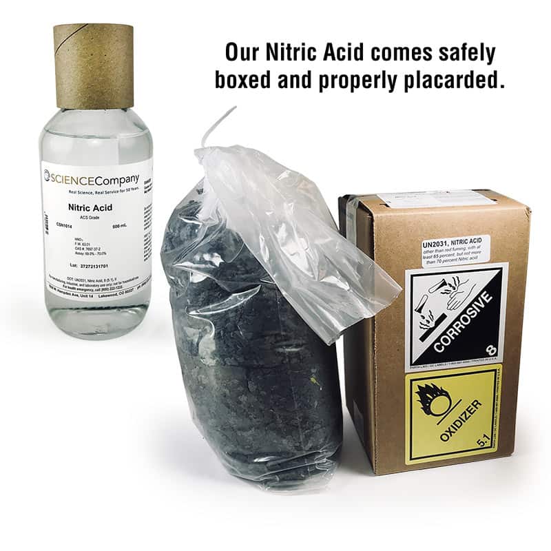 Nitric Acid, Concentrated, 500ml for sale. Buy from The Science Company.