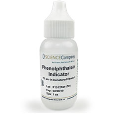 Phenolphthalein pH Indicator, 1 oz.