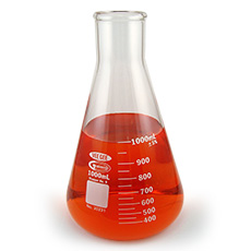 Borosilicate Glass Erlenmeyer Flask, 1000mL