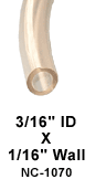 Clear Tubing, 3/16 ID x 1/16, 20 ft.