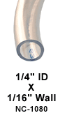 Clear Tubing, 1/4 ID x 1/16, 20 ft.
