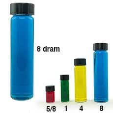 Clear Glass Vial, 8 dram