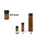 Amber Colored Glass Vials, 5/8 dram, Pk/12