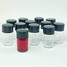 Clear Glass Vials, 5/8 dram, Pk/12