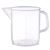 Short Form Plastic Graduated Beaker with Handle, 2000mL, Pk/6