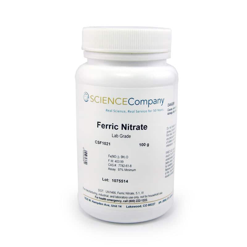 Ferric Nitrate, 100g for sale. Buy from The Science Company.