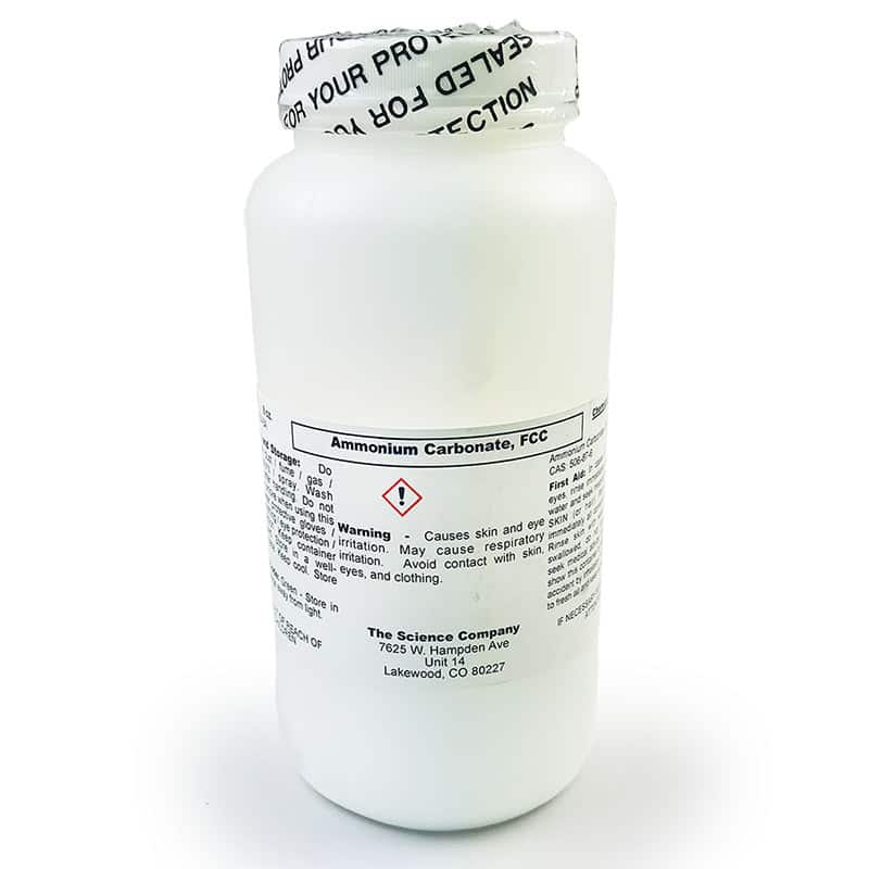 Food Grade Ammonium Carbonate (or Baker's Ammonia), 8oz. for sale. Buy ...