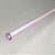 Glass Tubing, Punk Pink, 9mm O.D., 12 inch, Pk/2