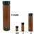 Amber Colored Glass Vial, 8 dram
