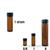 Amber Colored Glass Vial, 1 dram