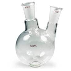 Two Neck Round Bottom Flask, 24/40 Joints, 500mL
