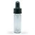 Clear glass dropper vial, 1/8 oz.