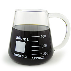 Borosilicate Erlenmeyer Flask Mug, 400ml