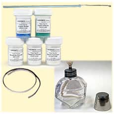 Deluxe Flame Test Chemical Kit With Accessories