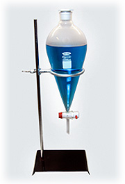 Borosilicate Separatory Funnel With Ring Stand, 2000mL
